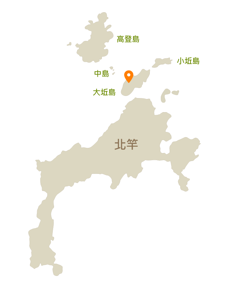 大坵島地理位置圖